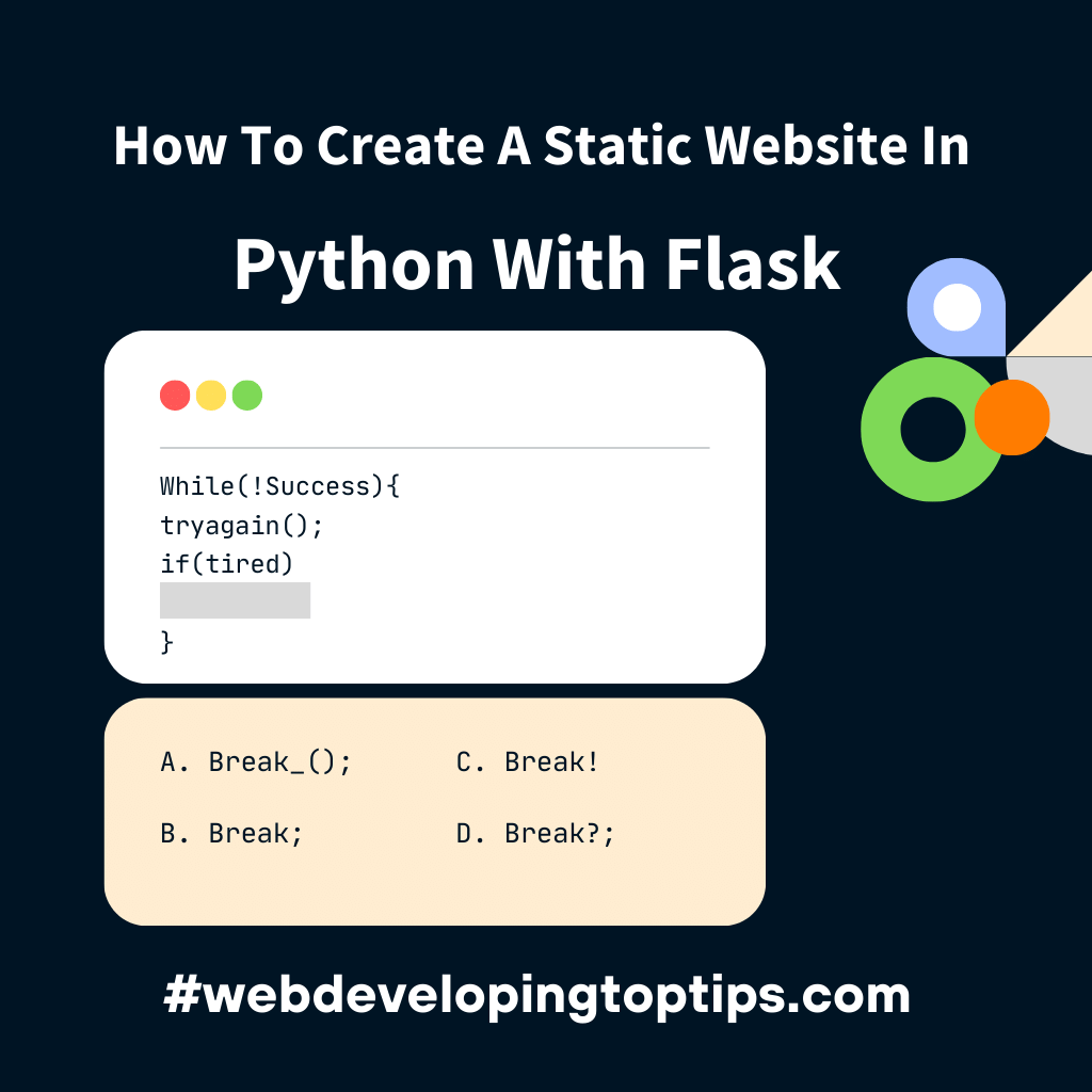 How To Create A Static Website In Python With Flask